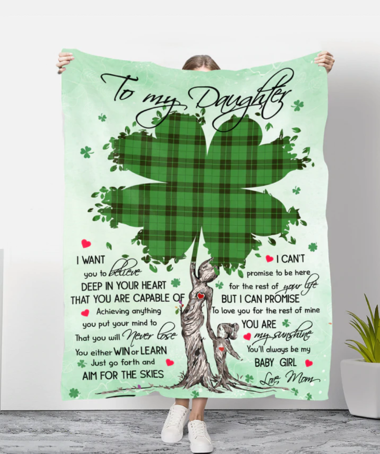 Gifts for Daughter From Mom - To You My Baby Girl - Blanket - Qttrendycustom