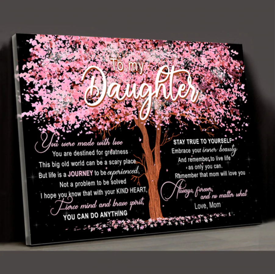 Gift For Daughter From Mom - You Were Made With Love - Matte Canvas - Qttrendycustom