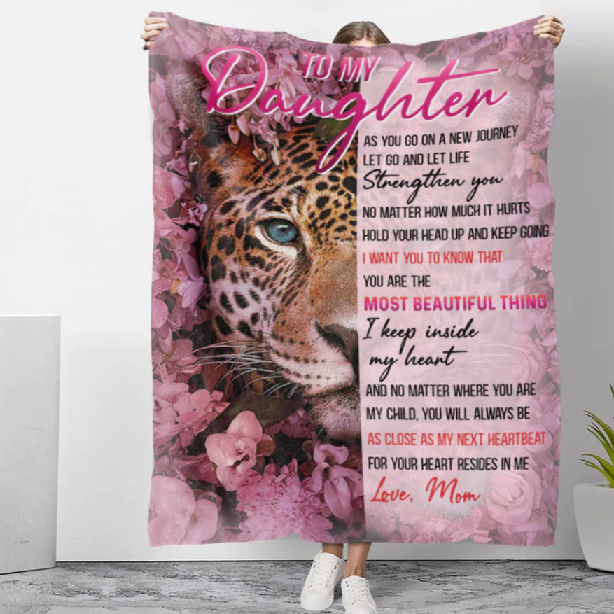 Gifts for Daughter From Mom - Let Life Strengthen You - Blanket - Qttrendycustom