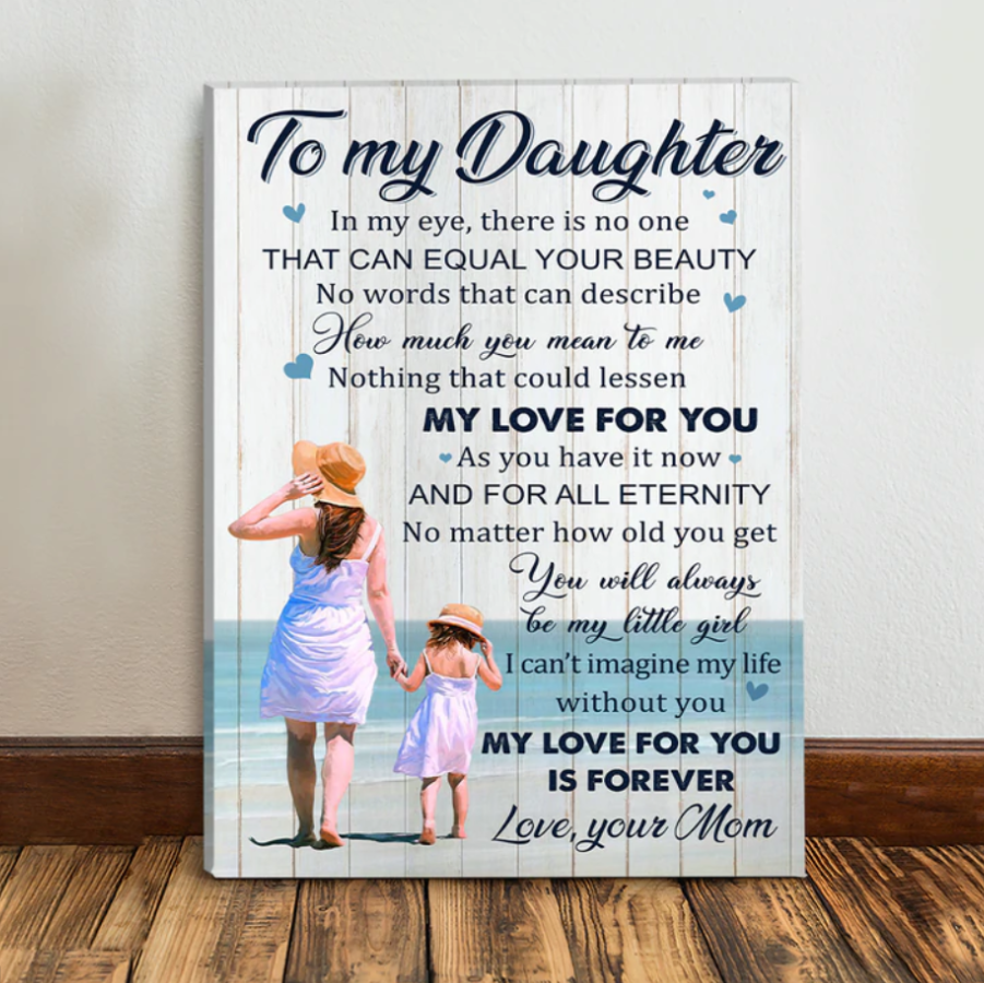 Gift For Daughter From Mom - Nothing Could Lessen My Love For You - Matte Canvas - Qttrendycustom